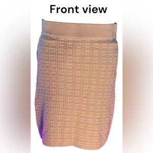 Free Assembly Blue Tweed Skirt